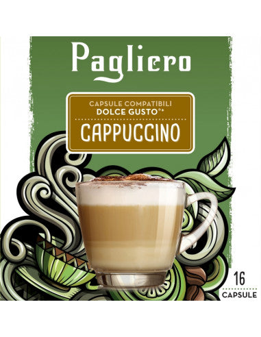 PAGLIERO  SOLUBLE CAPPUCCINO DOSETTES DOLCE GUSTO COMPATIBLE X16