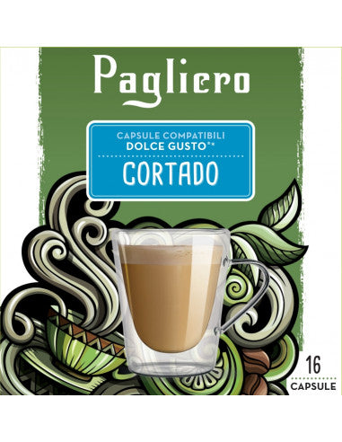 PAGLIERO  SOLUBLE CORTADO DOSETTES DOLCE GUSTO COMPATIBLE X16