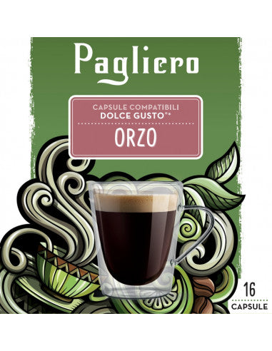 PAGLIERO  SOLUBLE ORZO DOSETTES DOLCE GUSTO COMPATIBLE X16