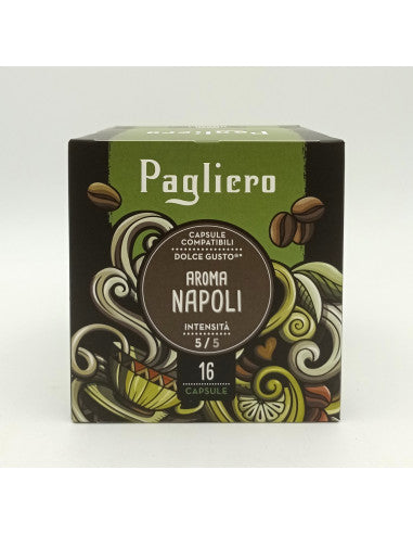 PAGLIERO CAFFE NAPOLI CAFE DOSETTES DOLCE GUSTO COMPATIBLE X16