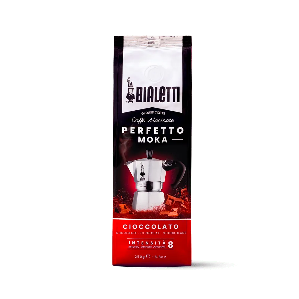 Café moulu BIALETTI  CIOCCOLATO  PERFETTO MOKA 250 GR