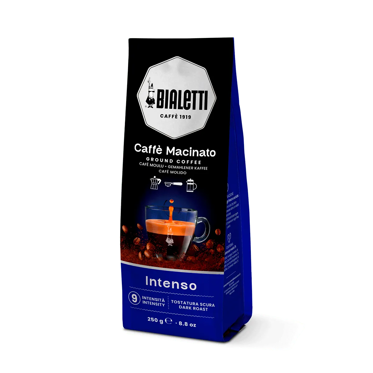 Café moulu BIALETTI  INTENSO  PERFETTO MOKA 250 GR