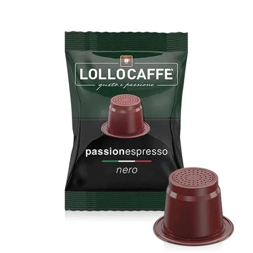 Lollo Caffè NERO dosettes Nespresso compatibles X100