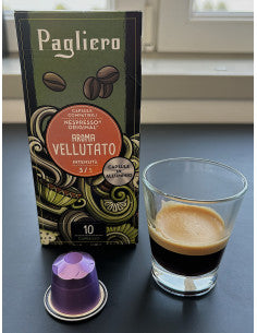 PAGLIERO VELLUTATO DOSETTES COMPATIBLES NESPRESSO X10