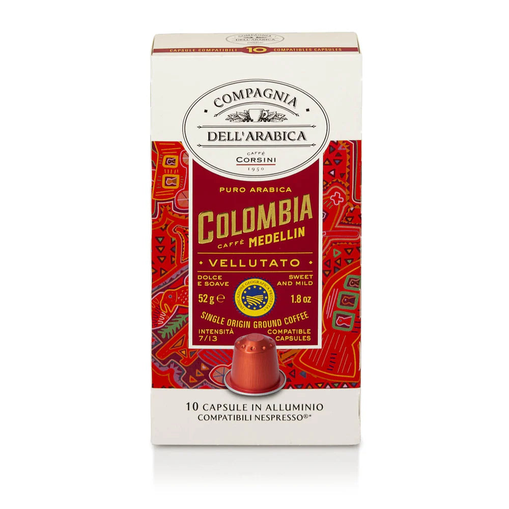 CORSINI COLOMBIE DOSETTE COMPATIBLE NESPRESSO 100% ARABICA X10