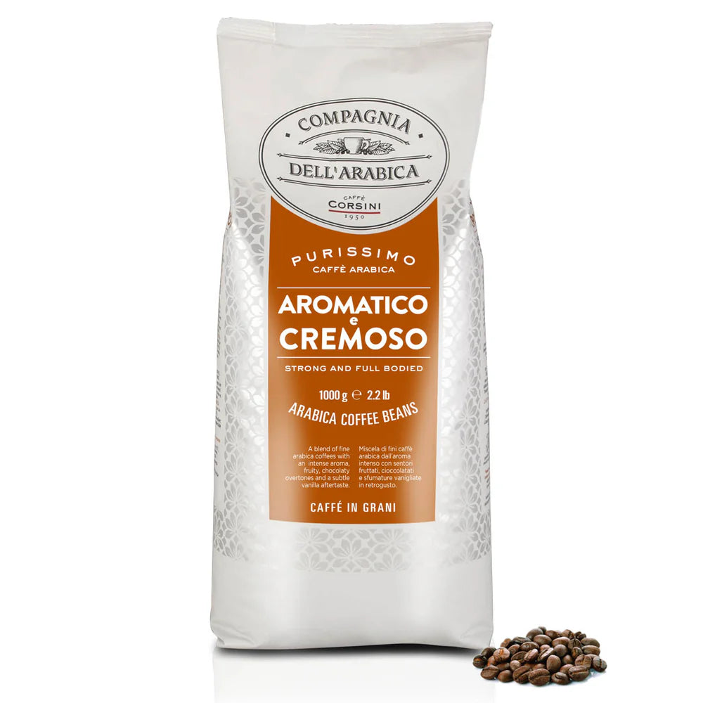 CORSINI AROMATICO E CREMOSO CAFE GRAIN 100% ARABICA 1KG