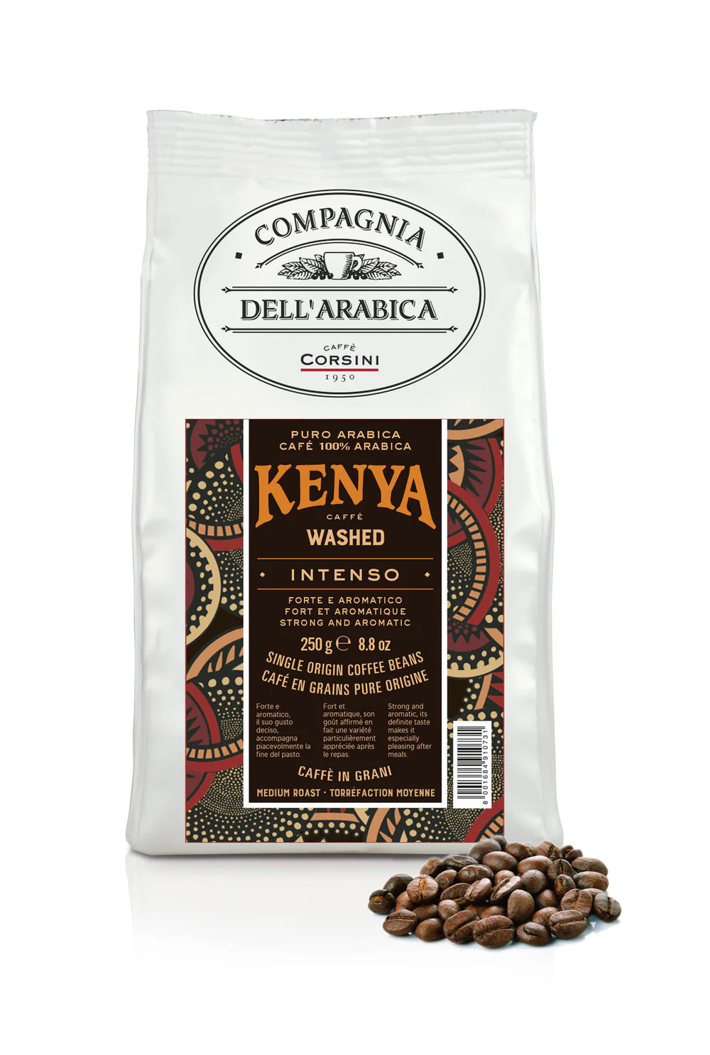 CORSINI KENYA 100% ARABICA CAFE GRAIN 250G
