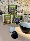 Pack découverte de dosettes Dolce Gusto compatible 1x18 dosettes Pagliero Torino 1X18 dosettes Pagliero Napoli 1X18 dosettes Pagliero Cappuccino