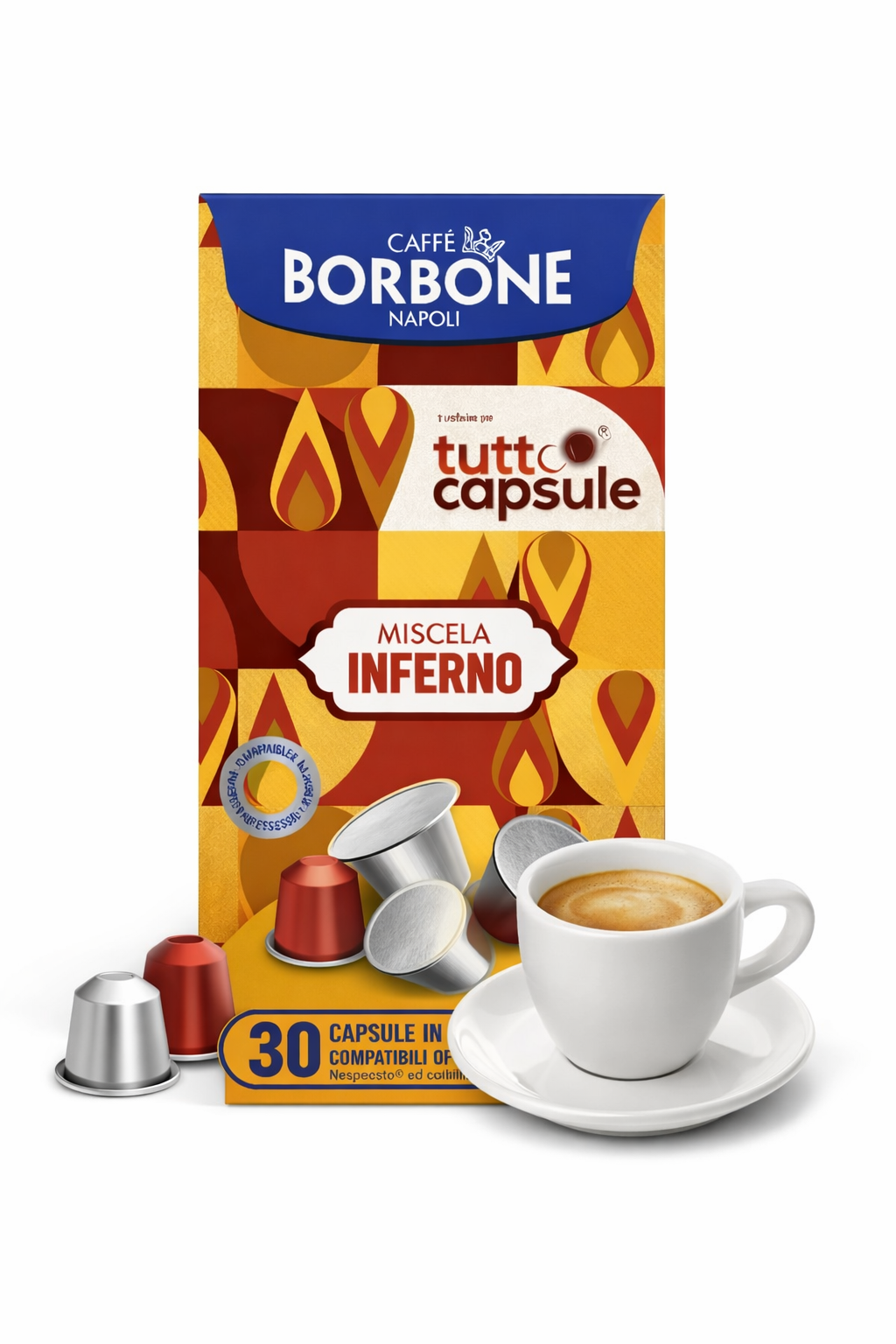 Borbone Inferno dosettes compatibles Nespresso X30