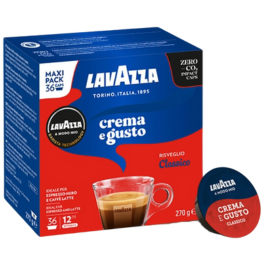Capsule Lavazza Modo Mio Crema e Gusto 100% Arabica x36 - Café Italien Prémium Equilibré