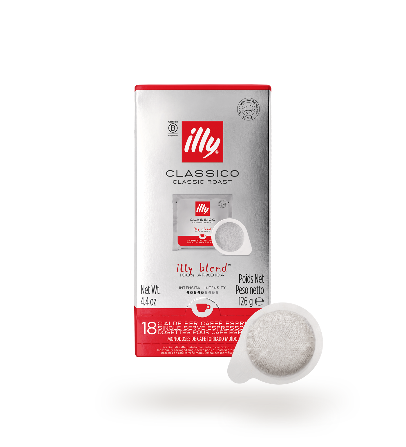 Illy Classico dosettes ESE cialda 100% arabica