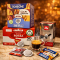 Pack découverte dosettes ESE cialda Borbone Illy Lavazza